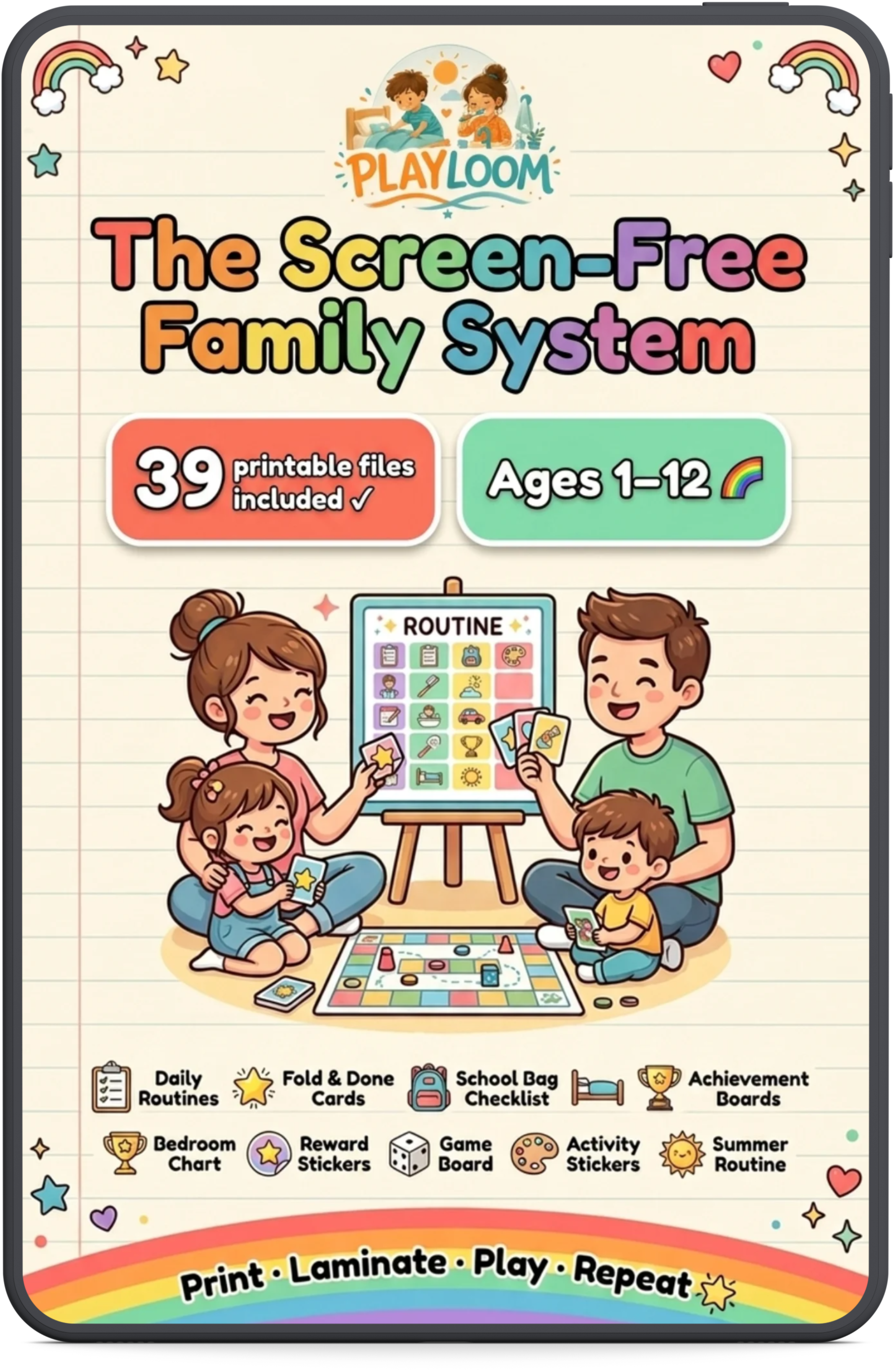 The Essencial Screen-Free Family System